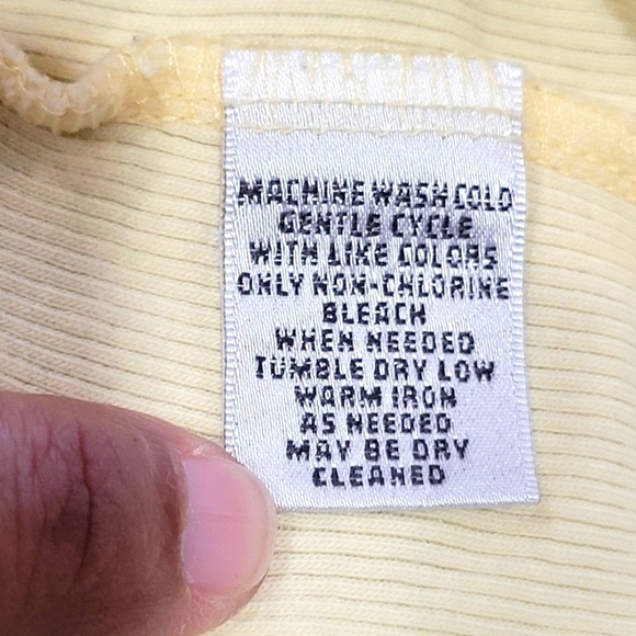 Chico's XL Cotton/Spandex Blend  True Color Tees Canary Tank Top - Picture 3 of 5